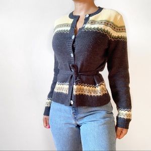 The Vintage Waist Tie Sweater